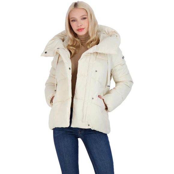 BCBGMAXAZRIA Women’s Quilted Winter Puffer Coat with Oversized Hood NWT - Picture 4 of 6